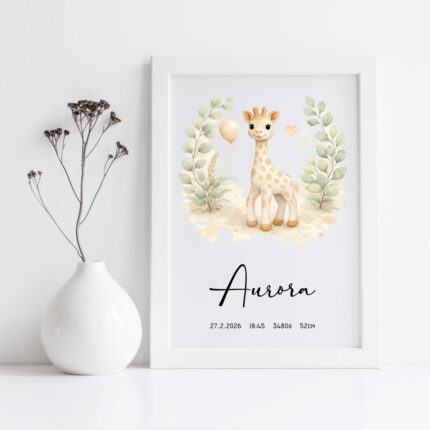 grafika, grafika z rojstnimi podatki, okvir z rojstnimi podatki, print z rojstnimi podatki, plakat z rojstnimi podatki, personalizirana grafika, darilo ob rojstvu, telegram ob rojstvu, personalizirano darilo, darilo z imenom za novorojenčka