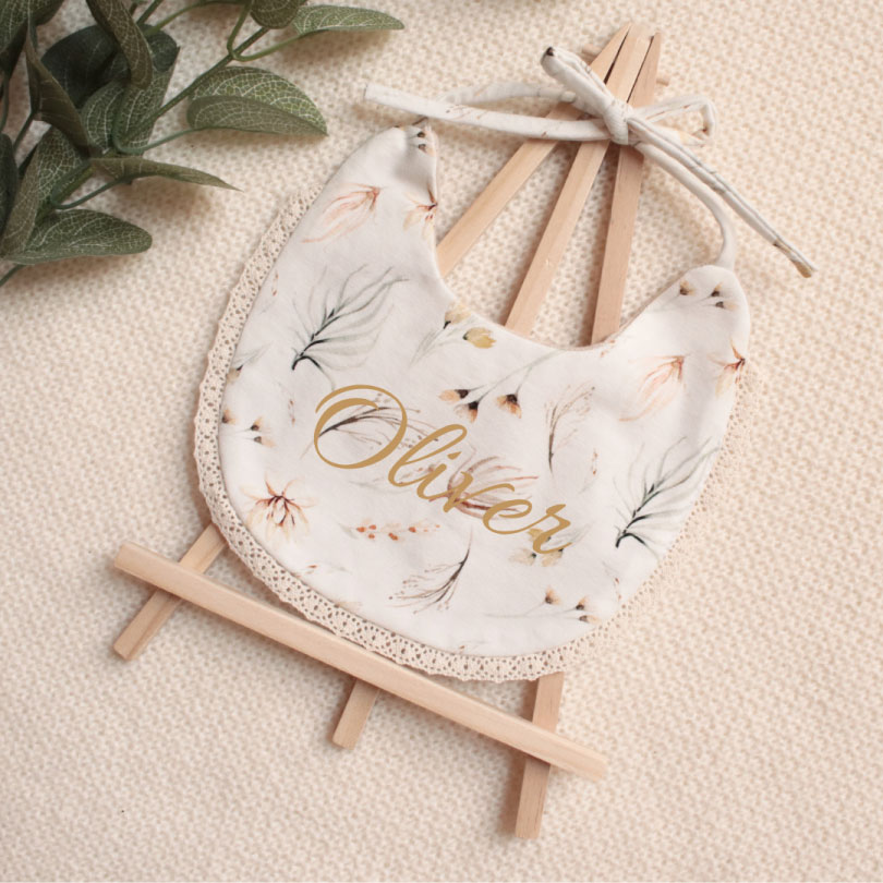 7 Personalizirani slinček s čipko- Bež - slika 1