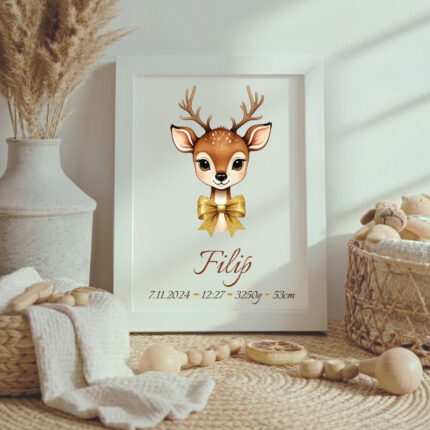 grafika, grafika z rojstnimi podatki, okvir z rojstnimi podatki, darilo ob rojstvu, telegram, personalizirano darilo, darilo z imenom za novorojenčka, okvir ob rojstvu