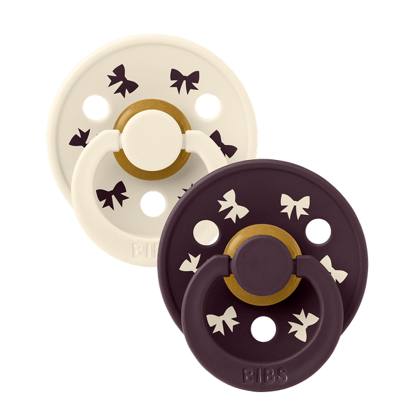 i Bibs Colour- Holiday Bow & Ivory/Plum - slika 1