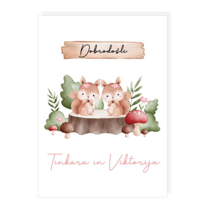 čestitka za dvojčke, čestitka za dvojčka, voščilnica za dvojčke, voščilnica za dvojčka, telegram, telegram ob rojstvu, telegram v porodnišnico, darilo ob rojstvu, darilo za novorojenčka, personalizirano darilo, čestitka, čestitka ob rojstvu