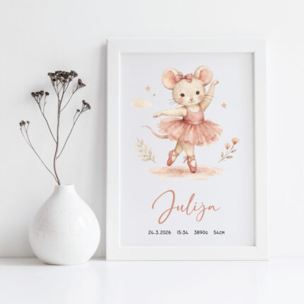 grafika, grafika z rojstnimi podatki, okvir z rojstnimi podatki, print z rojstnimi podatki, plakat z rojstnimi podatki, personalizirana grafika, darilo ob rojstvu, telegram ob rojstvu, personalizirano darilo, darilo z imenom za novorojenčka